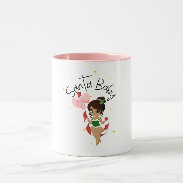 Santa Baby Cute Coffee Christmas Mug (Center)