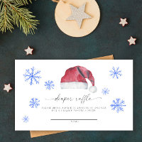 Santa baby - diaper raffle ticket enclosure card