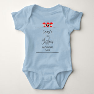 santa. baby first Christmas Baby  Baby Bodysuit