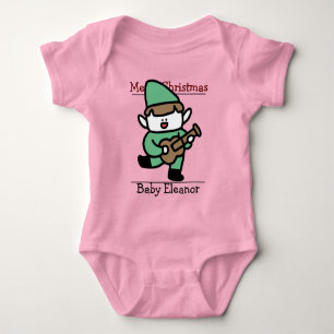 santa. baby first Christmas  Bodysuit