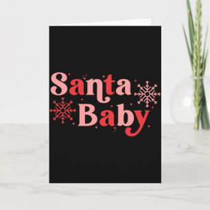 Santa Baby Fun Holiday Tygraphy Design Card