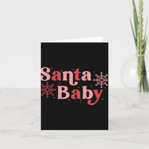 Santa Baby Fun Holiday Tygraphy Design Card