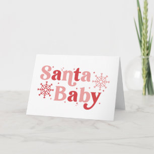 Santa Baby - Fun Holiday Typography Design Card