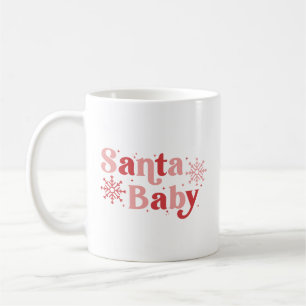Santa Baby - Fun Holiday Typography Design Coffee Mug