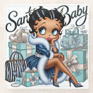 Santa Baby Glass Coaster