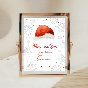 Santa Baby Hat Mom Osa Bar Poster