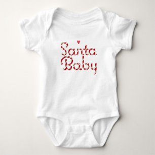 Santa Baby Holiday Candy Cane Bodysuit