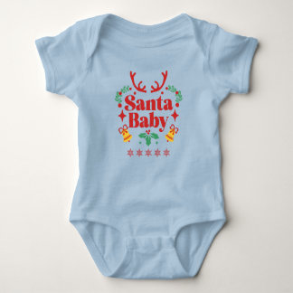 Santa Baby Holiday Fun - Boy Baby Bodysuit