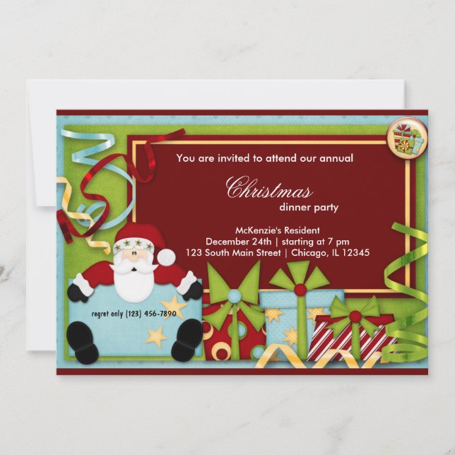 Santa Baby Invitation (Front)