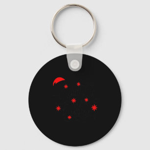 Santa Baby Pregnancy Announcement Christmas Santa  Key Ring