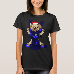 Santa Baby Pug Funny Cute Dog Mum Dad Christmas Gi T-Shirt