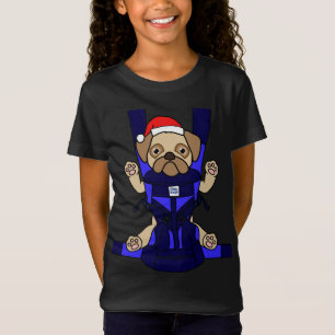 Santa Baby Pug Funny Cute Dog Mum Dad Christmas Gi T-Shirt