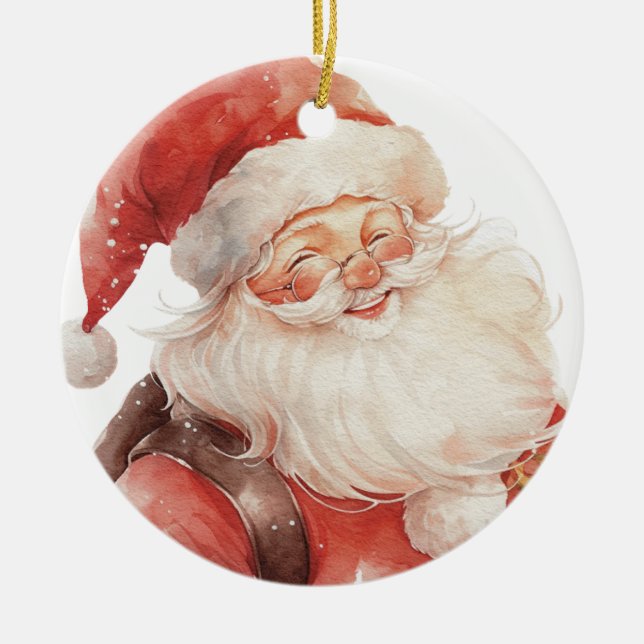 Santa Baby’s First Christmas  Ceramic Tree Decoration (Front)