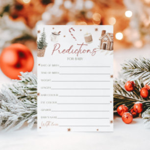 Santa Baby Shower Predictions For Baby Card