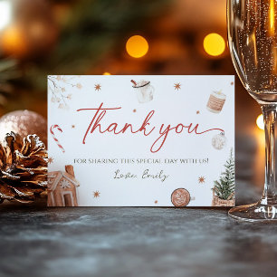 Santa Baby Shower Thank You Card