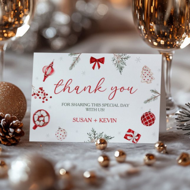 Santa Baby Shower Thank You Card (Creator Uploaded)