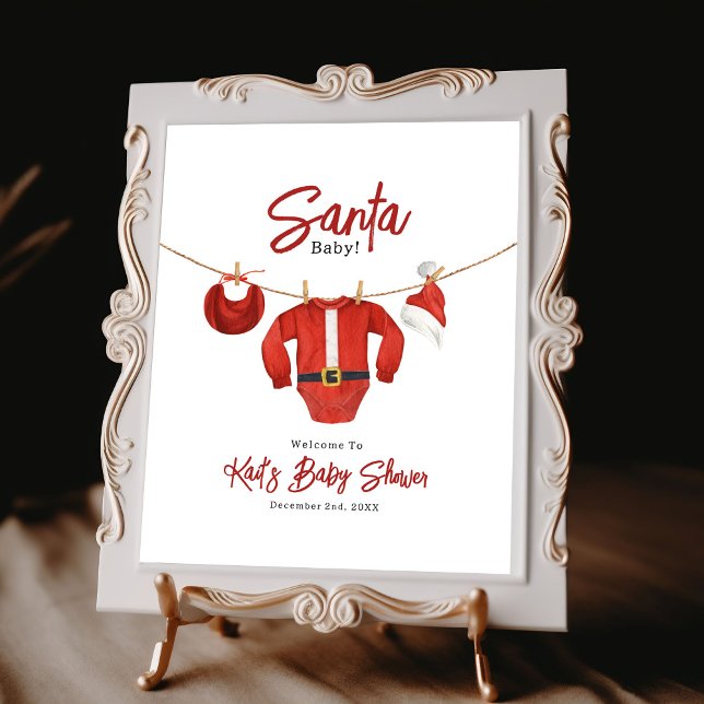 Santa Baby Shower Welcome Poster (Creator Uploaded)