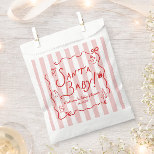 Santa Baby! Whimsical Christmas Baby Shower Favour Bags