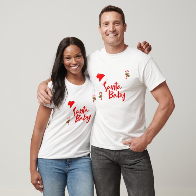 Santa Baby Winter Baby Shower Men's T-Shirt (Unisex)