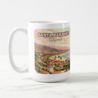 Santa Barbara Beach Central Coast California Retro