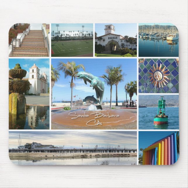 Santa Barbara, CA Mouse Pad (Front)