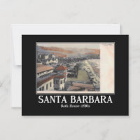 Santa Barbara CA Panorama View 1910s
