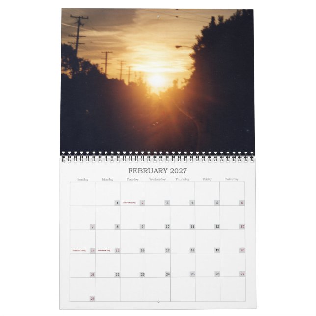 Santa Barbara Calendar (Feb 2027)