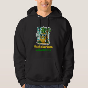 Santa Barbara California CA Cute Beach Pineapple T Hoodie