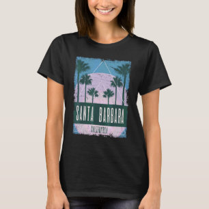 Santa Barbara California CA Vintage Vaporwave Retr T-Shirt
