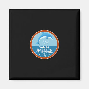 Santa Barbara California Dolphin Ca Vacation Souve Magnet