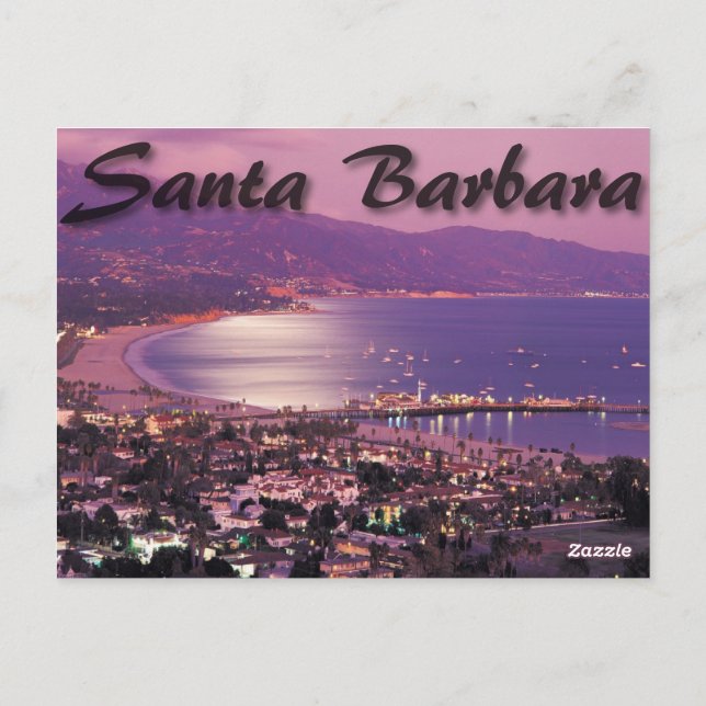 Santa Barbara California Post Card (Back)