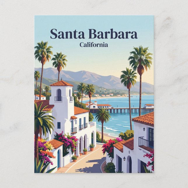 Santa Barbara, California Postcard (Front)