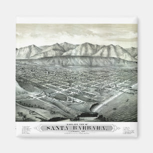 Santa Barbara-California-United States-1877 Magnet