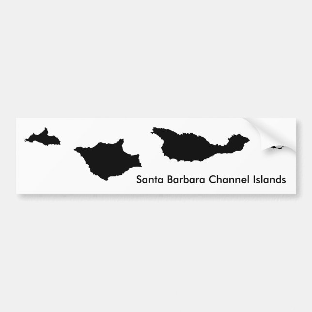 Santa Barbara Channel Islands Bumper Sticker (Front)
