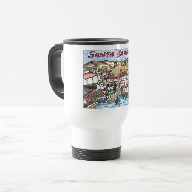Santa Barbara Commuter Mug (Front Left)