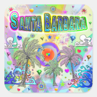 Santa Barbara Deep Dream Sticker