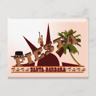Santa Barbara Fiesta Postcard