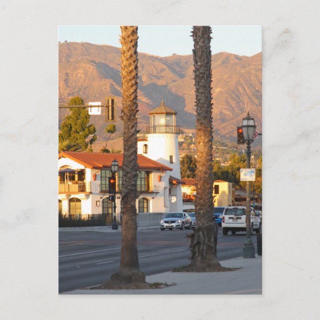 Santa Barbara lighthouse, California Postcard (Front)