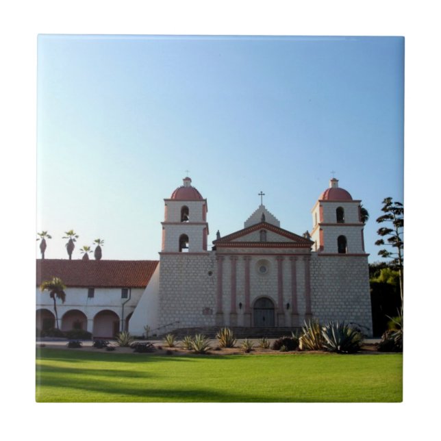 Santa Barbara Mission Tile (Front)