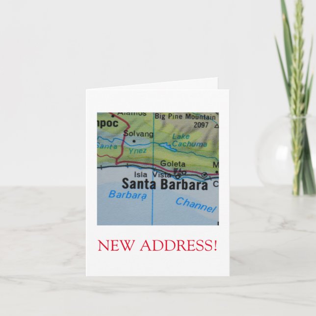 Santa Barbara  New Address announcement (Front)