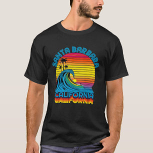 Santa Barbara Retro Throwback Surf & Beach Souveni T-Shirt