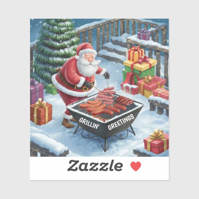 Santa Barbecue Christmas  (Sheet)