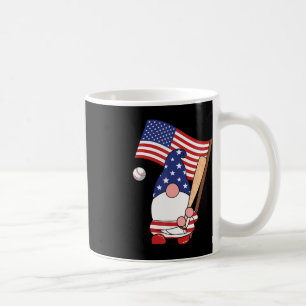 Santa Baseball Gnome - July 4 Coffee Mug