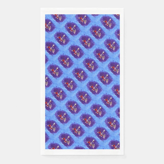 Santa Bat paper guest towels Napkin (Front)