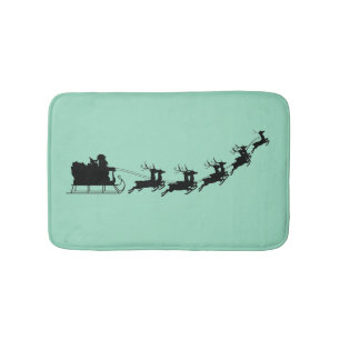 Santa  bath mat