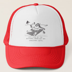 Santa Beach Time trucker hat