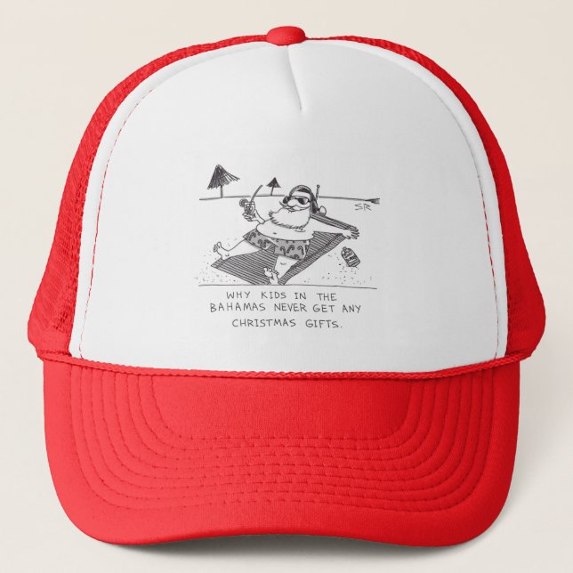 Santa Beach Time trucker hat (Front)