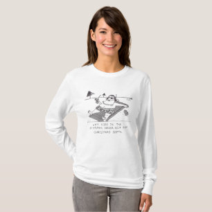 Santa Beach Time women white long sleeve shirt