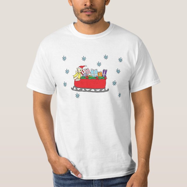 Santa Bear Happy Holidays T-Shirt (Front)