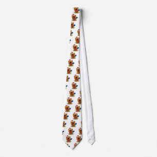 Santa Bear with Christmas Present Tie